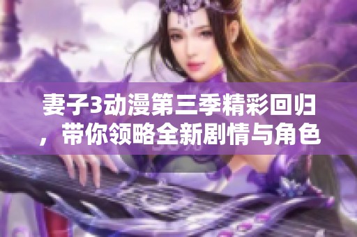 妻子3动漫第三季精彩回归，带你领略全新剧情与角色发展