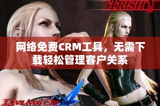 网络免费CRM工具，无需下载轻松管理客户关系