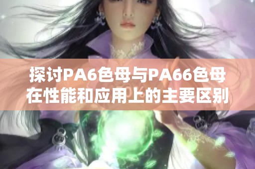 探讨PA6色母与PA66色母在性能和应用上的主要区别