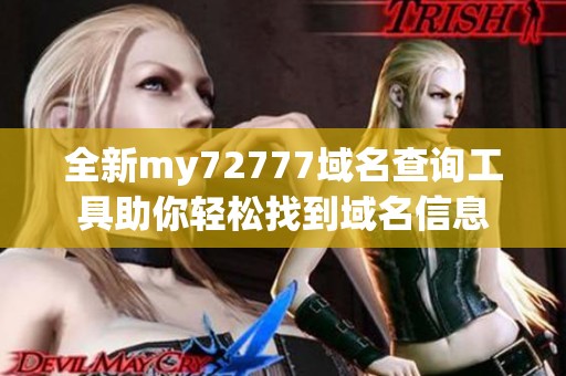 全新my72777域名查询工具助你轻松找到域名信息