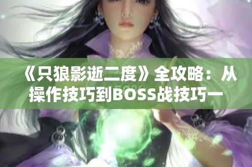 《只狼影逝二度》全攻略：从操作技巧到BOSS战技巧一网打尽