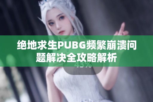 绝地求生PUBG频繁崩溃问题解决全攻略解析