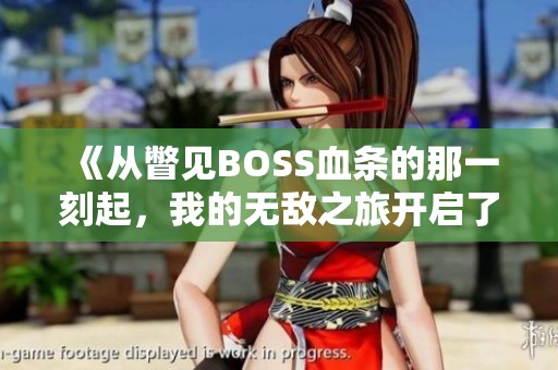 《从瞥见BOSS血条的那一刻起，我的无敌之旅开启了》