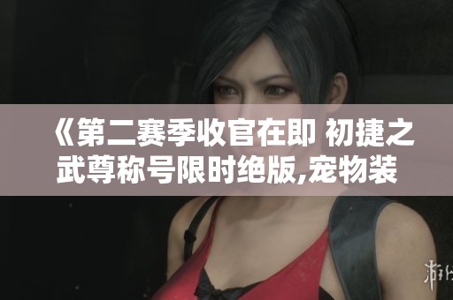 《第二赛季收官在即 初捷之武尊称号限时绝版,宠物装备词闪耀登场》