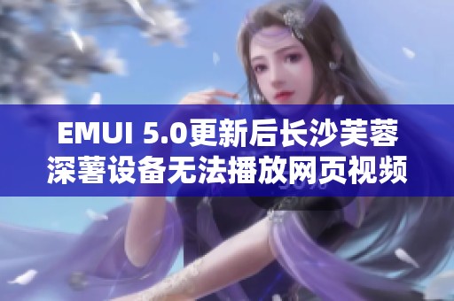 EMUI 5.0更新后长沙芙蓉深薯设备无法播放网页视频问题解析