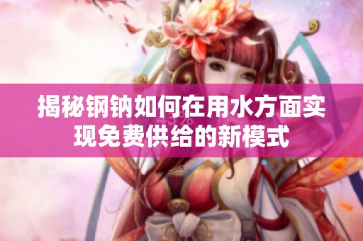 揭秘钢钠如何在用水方面实现免费供给的新模式