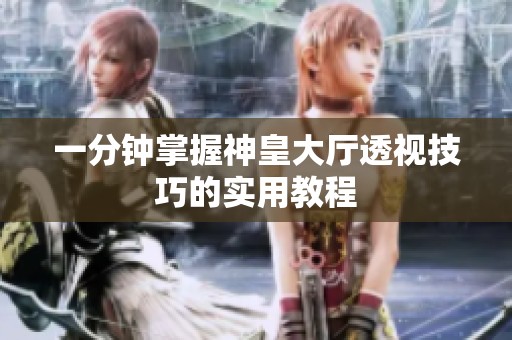 一分钟掌握神皇大厅透视技巧的实用教程