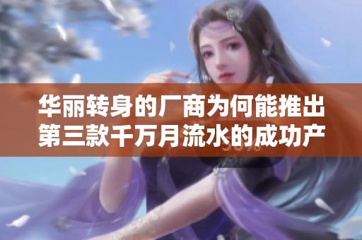华丽转身的厂商为何能推出第三款千万月流水的成功产品