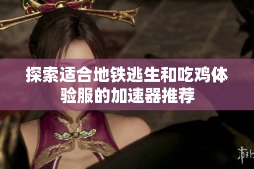 探索适合地铁逃生和吃鸡体验服的加速器推荐