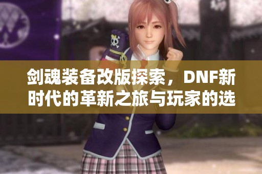 剑魂装备改版探索，DNF新时代的革新之旅与玩家的选择