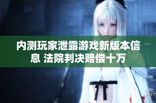 内测玩家泄露游戏新版本信息 法院判决赔偿十万