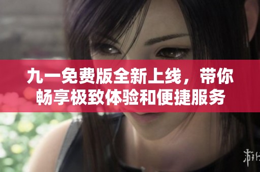 九一免费版全新上线，带你畅享极致体验和便捷服务