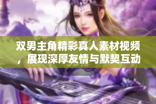 双男主角精彩真人素材视频，展现深厚友情与默契互动