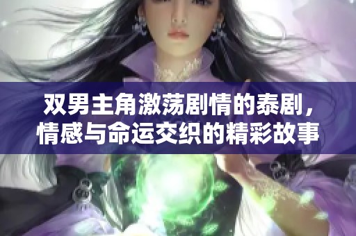 双男主角激荡剧情的泰剧，情感与命运交织的精彩故事