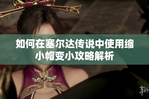 如何在塞尔达传说中使用缩小帽变小攻略解析