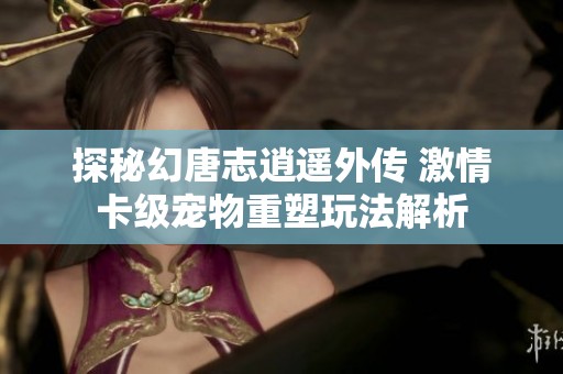 探秘幻唐志逍遥外传 激情卡级宠物重塑玩法解析
