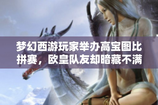 梦幻西游玩家举办高宝图比拼赛，欧皇队友却暗藏不满