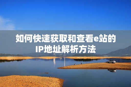 如何快速获取和查看e站的IP地址解析方法