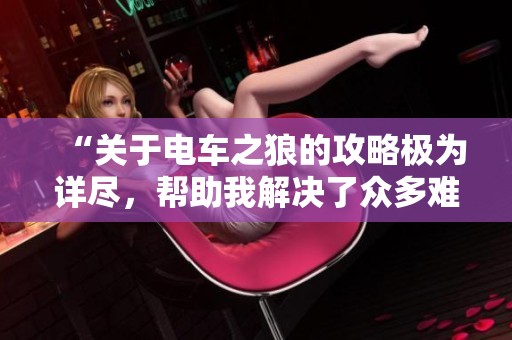 “关于电车之狼的攻略极为详尽，帮助我解决了众多难题！”