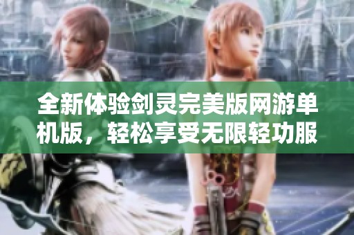 全新体验剑灵完美版网游单机版，轻松享受无限轻功服务端
