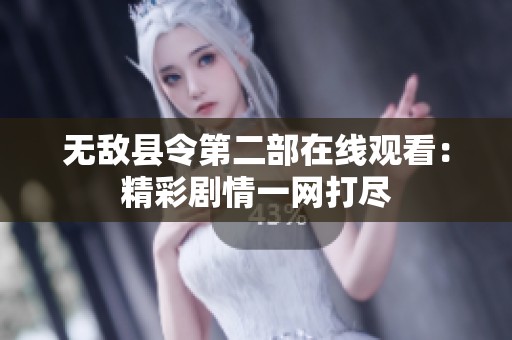 无敌县令第二部在线观看：精彩剧情一网打尽