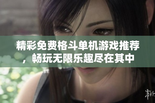 精彩免费格斗单机游戏推荐，畅玩无限乐趣尽在其中