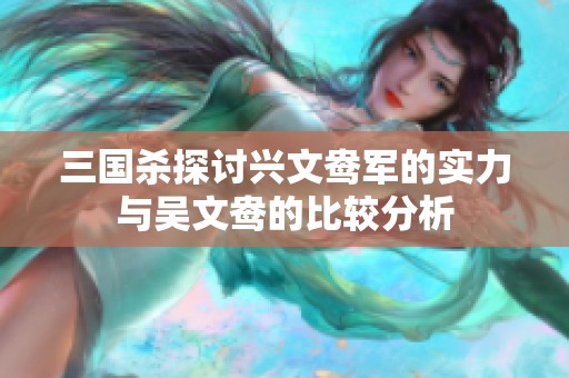 三国杀探讨兴文鸯军的实力与吴文鸯的比较分析