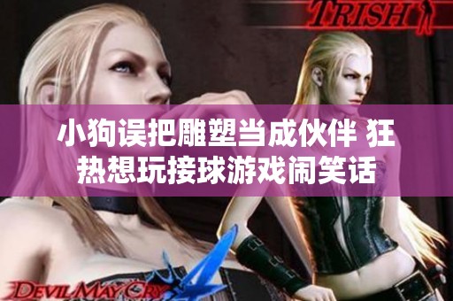 小狗误把雕塑当成伙伴 狂热想玩接球游戏闹笑话