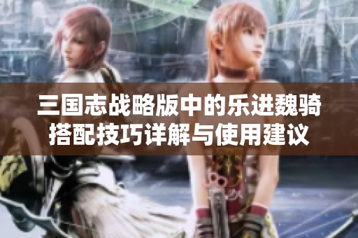 三国志战略版中的乐进魏骑搭配技巧详解与使用建议
