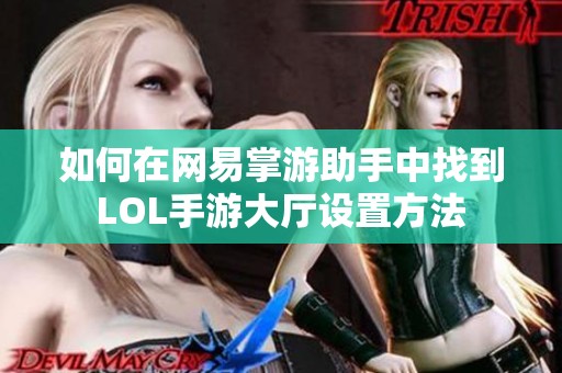 如何在网易掌游助手中找到LOL手游大厅设置方法