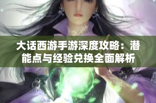 大话西游手游深度攻略：潜能点与经验兑换全面解析