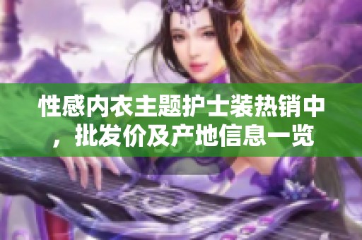 性感内衣主题护士装热销中，批发价及产地信息一览