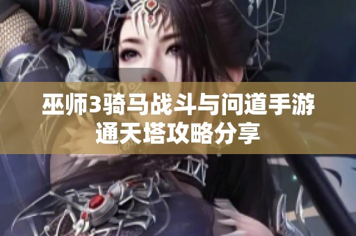 巫师3骑马战斗与问道手游通天塔攻略分享