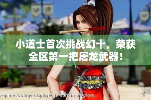 小道士首次挑战幻十，荣获全区第一把屠龙武器！