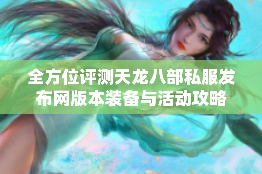 全方位评测天龙八部私服发布网版本装备与活动攻略