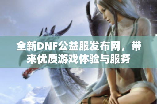 全新DNF公益服发布网，带来优质游戏体验与服务