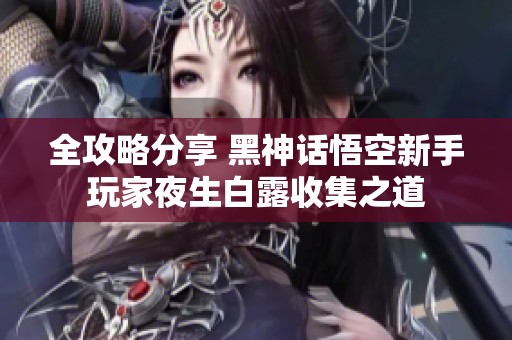 全攻略分享 黑神话悟空新手玩家夜生白露收集之道